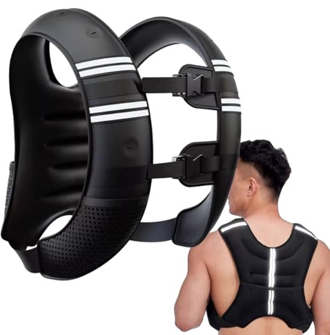 Viktväst för kvinnor, viktvästar för löpning med reflekterande band, justerbar träningsutrustning för träning, fitness, muskelutveckling, promenader och