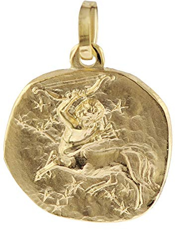 trendor Sternzeichen-Anhänger Schütze 333 Gold 16 mm Anhänger Tierkreiszeichen für Damen, Herren und Kinder, Echtgold, Anhänger Gold, 08725-12