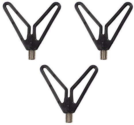 Zite Fishing Ruten-Auflagen Set 3 STK - Rutenhalter mit Schnurlauf-Kerbe und V-Form - Für Banksticks & Rod Pods