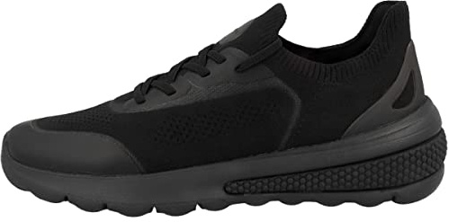 Geox Girl's D Spherica Actif Sneaker, Nero, 3 UK