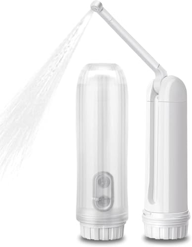 Bärbar bidé handhållen resebidé mobil elektrisk bidéspray, toalettpappersutbyten, för personlig hygien-rengöring/lugnande vård efter födselna/perineal och hemmoroidomvårdnad, vit