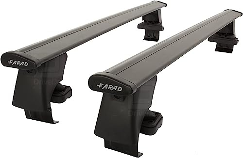 Barre portatutto Aerodynamic Black in alluminio della Farad con kit compatibile con VW TAIGO 5 porte dal 2022 in poi senza corrimano (senza railing)