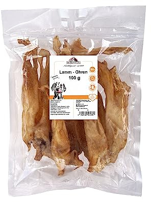 Lammohren getrocknet für Hunde - 500g - Premiumqualität von Tackenberg