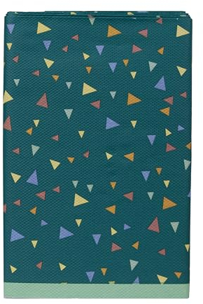 Talking Tables| 180x120cm | Green Paper Table Cover for Birthday Party, Weddig, Catering, Anniversary Disposable Tablecloth