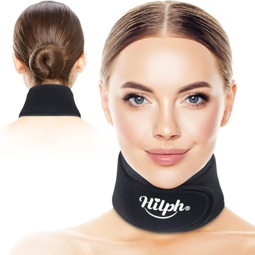 Hilph Poche de Glace pour la Cou, Pack de glace à compression froide pour les blessures du cou, la récupération chirurgicale, les bouffées de chaleur, la thyroïdectomie, le temps chaud