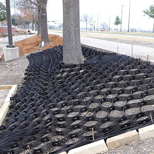 Rejilla geográfica resistente para senderos y calzadas, rejilla de refuerzo de terraplén de 2 pulgadas de panal de abeja de 2 m x 9 m
