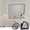 Sonnenschutz Dachfenster Rollo 70 x 130 cm, Verdunklungsrollo Thermo Und Hitzeschutz Ohne Bohren Dachfenster Rollo Verdunkelungsrollo, mit Klettband für Auto Reisen, Grau