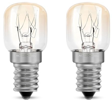 2 lámparas para horno T22 E14, 15W 220V 2700K, bombilla para horno blanco cálido, 22 mm * 22 mm, 150 lúmenes, lámpara para horno resistente hasta 300 °C, lámparas para horno, lámpara de lava (resisten