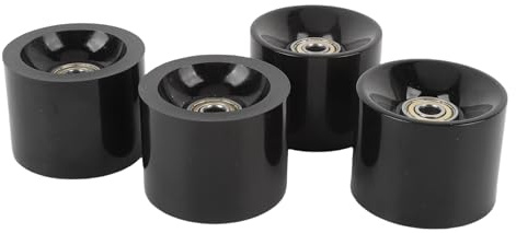 CHICIRIS 60x45mm Skateboardhjul Longboard -hjul Cruiser -hjul 4st Hög Elasticitet PU med Högpresterande Lager för Gatukryssning och Skridskoåkning