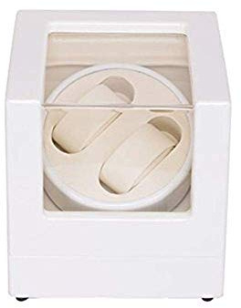 GIQKDZNUO Caja enrolladora de Relojes, Caja enrolladora de Relojes Doble para Relojes automáticos, Caja enrolladora de Relojes de Madera con rotación automática, Estuche de Almacenamiento