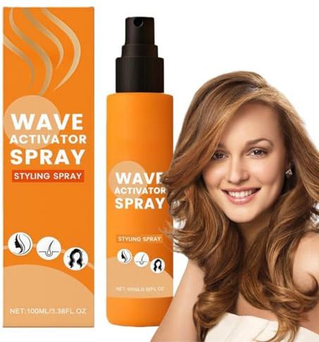 Wave Activator Spray for Natural Hair,Wave Activator Spray with Coconut Oil,Hydrating Curl Spra/y,Hair Mist,H/air Texture Spra/y,Curl Activato/r,Curly H/air,Cur/l Refreshing Spra/y,Cur/l Serum,100ml
