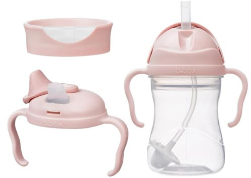 b.box Set conveniente 3 in 1 per bambini piccoli | Una tazza, tre coperchi per supportare il percorso di idratazione di neonati e bambini. Senza BPA, lavabile in lavastoviglie | Da 4 mesi | 240 ml