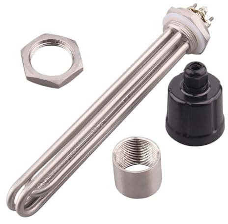 Calentador Eléctrico De Agua De 220 V Y 380 V, Resistencia Tubular De Inmersión SUS304 DN40 For Cervecería, 4,5 KW, 6 KW Y 9 KW.(D,9KW L320mm)