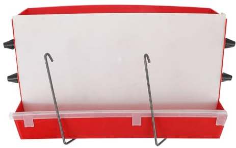 Beaupretty Automatic Quail Feeder Plastic Food Box with Large Capacity and Fixed Hook for Pigeon and Poultry, Sturdy ABS Material for Efficient Bird Poultry Feeding