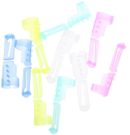 Homoyoyo Anillos para Tejer de Plástico 10 Piezas Anillos Guía para Hilo Bucles Herramienta Práctica para Costura y Tejido Manual