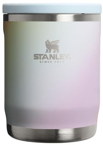 STANLEY Adventure To-Go Food Jar 18 oz | Vacuum Insulated Food Container | Wide Mouth Screw On Lid | Packable for Travel | Stainless Steel with Leakproof Lid | BPA-Free | Sunrise Spiral