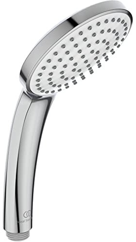Ideal Standard – Doccia manuale Idealrain a bassa emissione di aerosol, 1 funzione, soffione doccia a risparmio idrico per un’esperienza doccia confortevole, Ø 10 cm, cromato