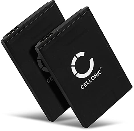 CELLONIC, Akku kompatibel mit Siemens Gigaset SL400, Gigaset SL450HX, Gigaset SL78H (850mAh, 3.7V) 2X Ersatzakku V30145-K1310-X445
