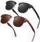 LINVO Polarisiert Sonnenbrille Herren Damen Retro Klassisch Halbrahmen 100% UV400 für Reisen, Fahren und Angeln