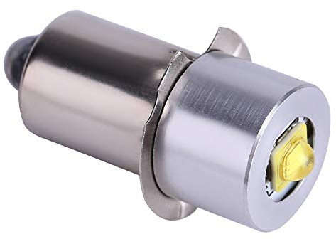 Risegun LED Taschenlampe Glühlampe, 3W 6-24V P13.5S Hoher Helligkeit Taschenlampenbirne Ersatz Glühbirnen