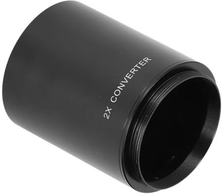 Lente Teleconvertidora Ampliación 2X Diseño Profesional Amplia Aplicación con Montura T para Lentes con Zoom Teleobjetivo de Espejo de 420-800 Mm 650-1300 Mm 500 Mm 800 Mm 900 Mm