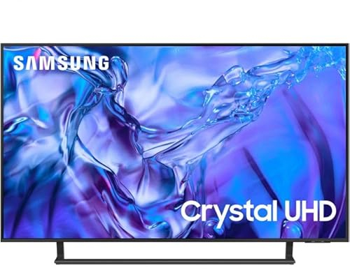 Samsung TV Crystal UHD 4K 43” UE43DU8570UXXH Smart TV Wi-Fi Titan Gray 2024, Processore Crystal, Upscaling, AirSlim Design, OTS Lite