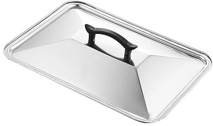 MOLUCKFU Tapa Antisalpicaduras Acero Inoxidable 35x26 Cm Tapa De Olla Metal Retención De Calor Protección Contra Salpicaduras Cocina Hogar Restaurante