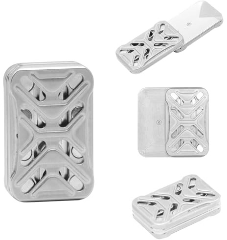 7JI Fidget Slider Toy,Magnéticos, Juguetes deslizantes metálicos,Magnetic Metal Fidget Toy ADHD Autismo Sensorial,para Adultos Reducir el Estrés Toy