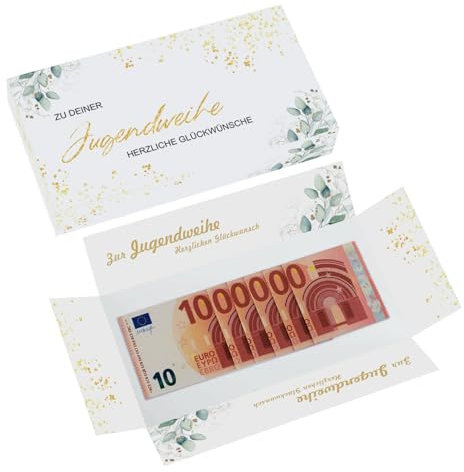 Jugendweihe Geldgeschenk Geschenkverpackung Geldgeschenk zur Jugendweihe Erste Million Jugendweihe für Erwachsen Party Gäste Deko (Jugendweihe)
