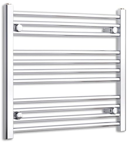 Radiateur de salle de bain plat chromé 650 mm de large et 600 mm de haut Turkish Zone