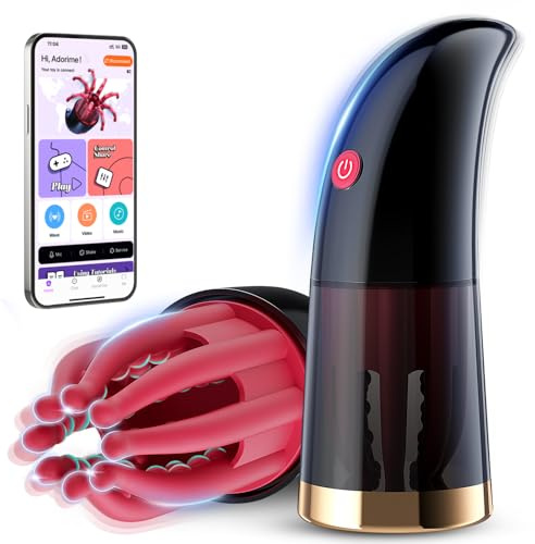 Masturbatore per Uomo Coppia Automatico Sex Toys - Vibratore Masturvatore Sexytoysys Uomo Sexy Toy Masturbatori Erotici per Uomini Maschile Pene, Giochi Erotiici Silicone con 10 Modalità di Vibrazione