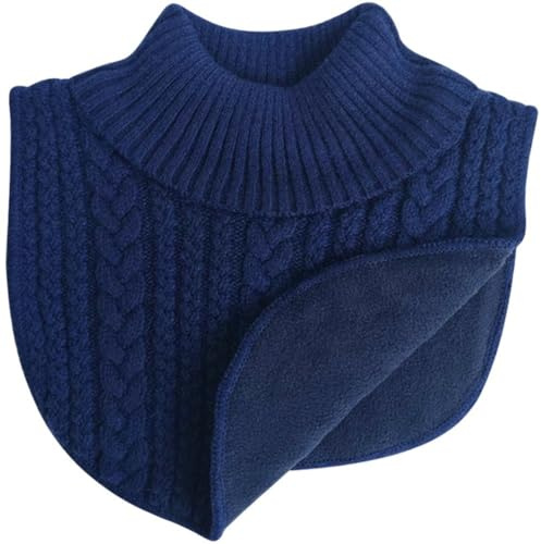 Zghhc Sciarpa con Colletto Finto per Bambini, Caldo Collo Alto, Scaldacollo, Sciarpa Invernale Antivento Staccabile, Collo Alto