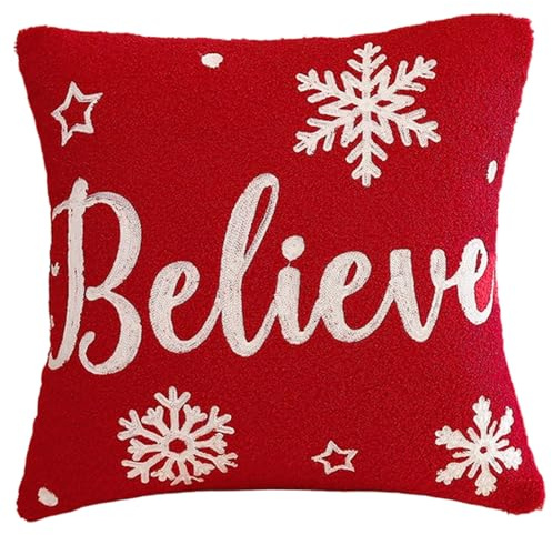 MARCBUSE Cuscino decorativo stagionale con motivo albero di Natale, cuscino da divano per uso prolungato, comodo decorazione per la casa, cuscino natalizio