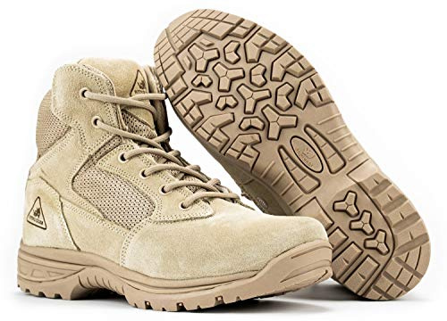 RYNO GEAR 6 Coolmax Tactical Combat Boots (6 Beige, us_footwear_size_system, adult, men, numeric, medium, numeric_9)