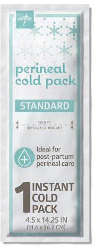 Medline Perineal Cold Packs for Postpartum Care (24 Count) Each Absorbent Pad is 4.5 x 14.25 Perfect for your After Delivery Postpartum Essentials Kit