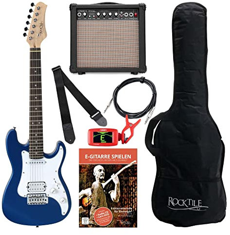 Rocktile Sphere Junior E-Gitarre 3/4 Blau Starter Set