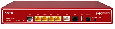 Bin Tec RS353j - Wireless Router - ISDN/DSL - 5-Port-Switch - ATM, GigE - an Rack montierbar