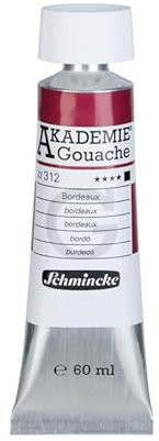 Schmincke – AKADEMIE® Gouache - feine Künstler-Gouache, Bordeaux - 60 ml