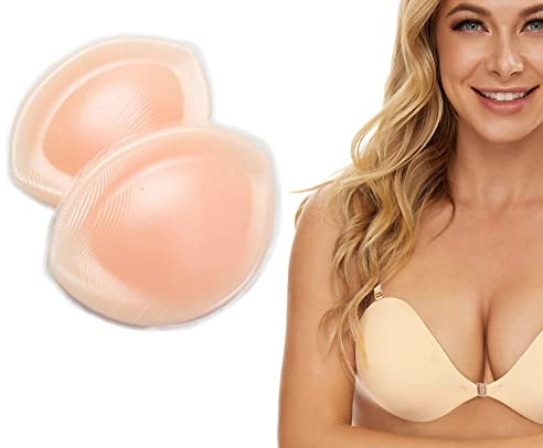 In One Clothing 260 gram/par – hudfärgade silikoninlägg för behåar baddräkter eller bikinis – mjuka och flexibla, Hudnyanser, En Storlek
