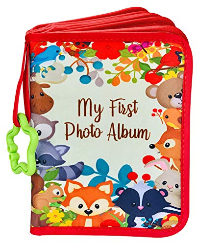 ToddleBee Baby Photo Album - Soft Baby Book First Year Baby Photo Book | My First Book Of Photos With Woodland Animals - Baby Album Holds 4x6 Pictures For Memory Album Baby Shower