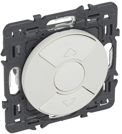 Poussoir volets-roulants complet Céliane - 6A - Blanc