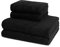 Ross - Cashmere Feeling - 2 X Handtuch 2 X Duschtuch - im Set (4er Set Schwarz)