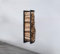 Lendo Online Étagère murale à bois de cheminée suspendue + sac de transport – Intérieur et extérieur – Étagère à bois de chauffage – Rangement en métal (25 x 25 x 100 cm)