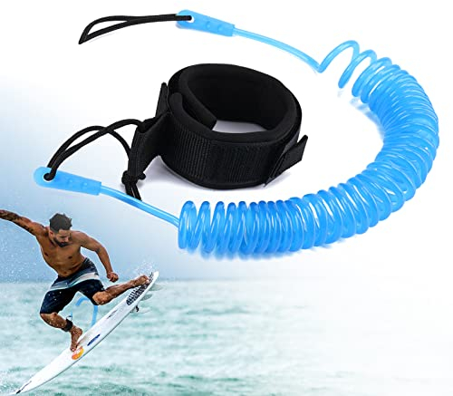 yuejuhe Surfboard Leash, Leash SUP Board, TPU Sicherheitsfuß Seil Schlaufen, SUP Zubehör für Stand up Paddle Surfboard (Blau)