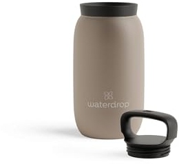 waterdrop® All Purpose Thermobecher 400ml. isolierte Edelstahl Thermosflasche. 24h kalt - 6h/12h heiß. auslaufsicher & bruchsicher Kaffeebecher to go