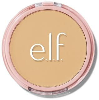e.l.f. Halo Glow Powder Filter, Kompakt Fixeringspulver, Lätt och Modulär Täckning, Sparar Porernas utseende, Med Sammetsblås och Spegel, Vegan & Cruelty-Free, Lätt Varm | Ultrafint efterbehandlingspulver, jämnar ut porerna och fina linjer, skapar en mjuk fokuserad glöd, vegan och grymhetsfri