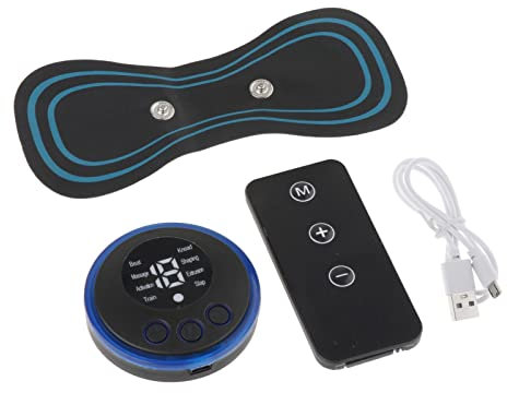 Massaggiatore cervicale ricaricabile mini, massaggiatore elettrico portatile per collo, schiena, spalle e corpo, display, ideale per casa e ufficio