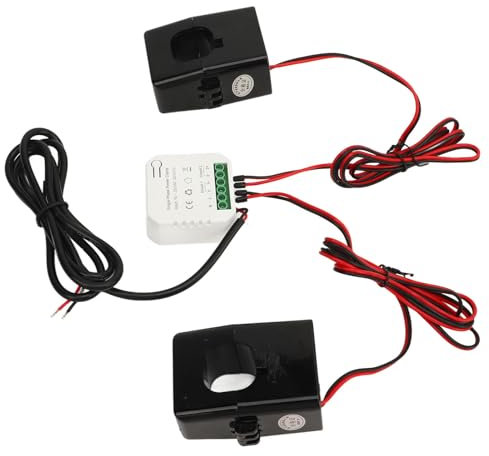 Fafeicy Contatore di Energia Intelligente, Monitoraggio Bidirezionale del Consumo di Energia, Monitoraggio in Tempo Reale, Registrazione Dati, Sensori di Corrente 2x300A, per Versione,