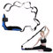 Stretching Band, Yogaband, Hohe Elastizität Dehnungsband, Yoga Stretching Band mit Schlaufen und Abnehmbaren