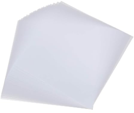 Gatuida Feuilles Papier à Repasser Transparentes 20 Pcs Outils de Bricolage pour Garçon et Filles, Gabarit Plastique Résistant Haute Température, Activités Manuelles Créatives, Loisirs